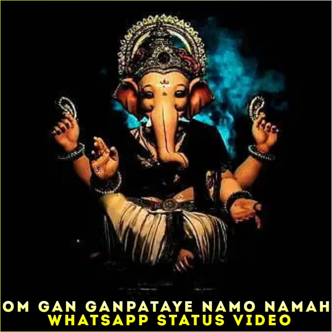 Om Gan Ganpataye Namo Namah Whatsapp Status Video